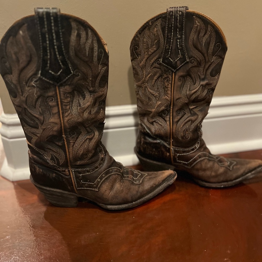 Stetson Tan Leather Handcrafted Boots